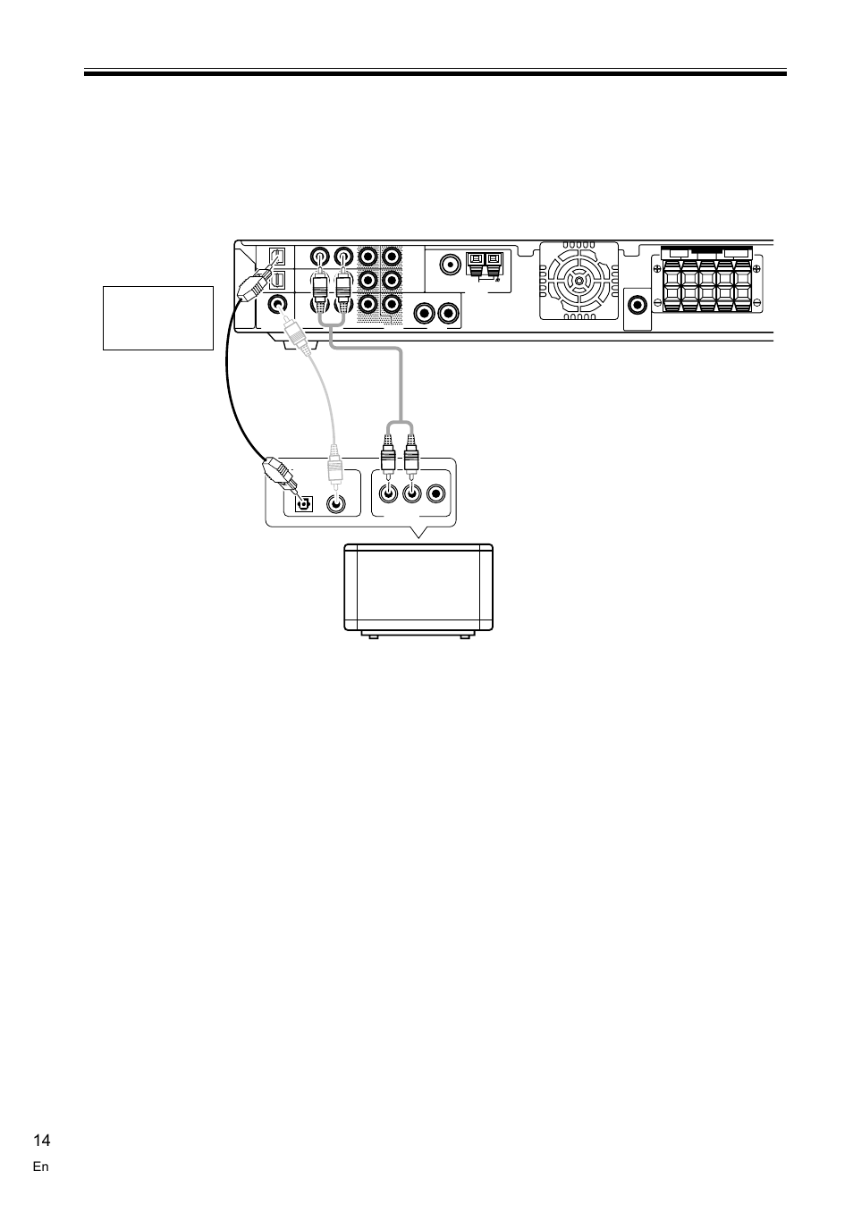 Connecting a tv with an internal digital tuner 14, Connecting video components 14, Connecting video components | Connecting a tv with an internal digital tuner, Connecting your equipment, Tv with an internal digital tuner | Pioneer VSX-C100-S User Manual | Page 14 / 60