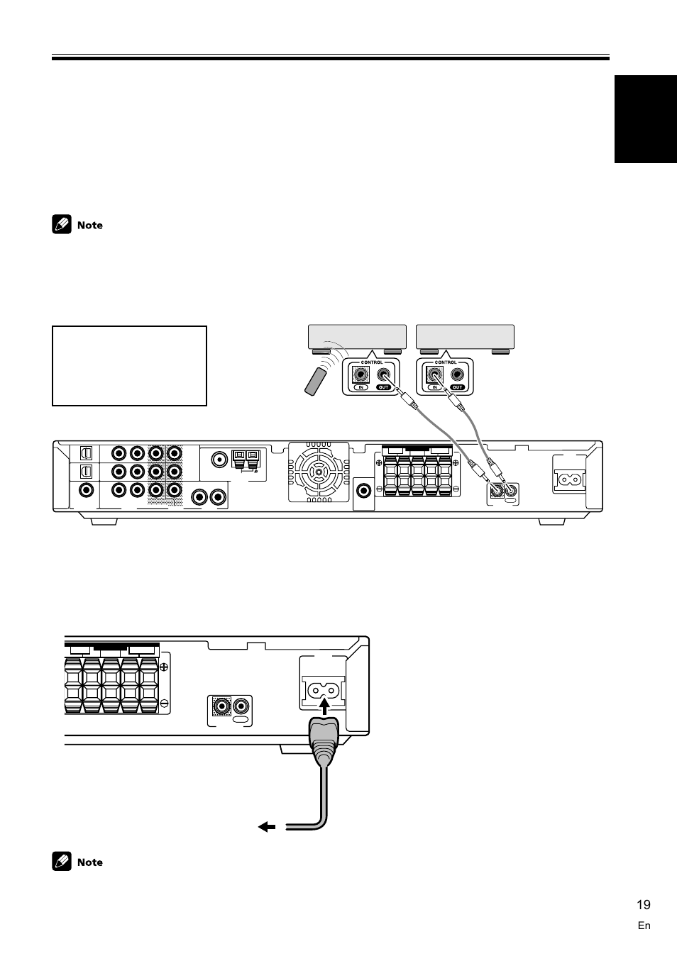 Plugging in the receiver 19, English, Plugging in the receiver | Connecting your equipment, Power cord caution | Pioneer VSX-C100-S User Manual | Page 19 / 60