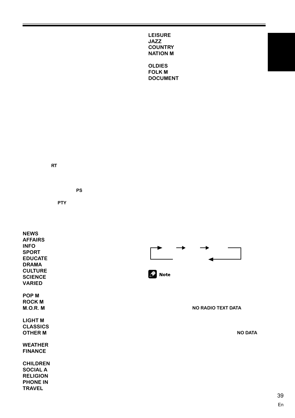 An introduction to rds 39, Using the rds display 39, English | An introduction to rds, Using the tuner, Using the rds display | Pioneer VSX-C100-S User Manual | Page 39 / 60