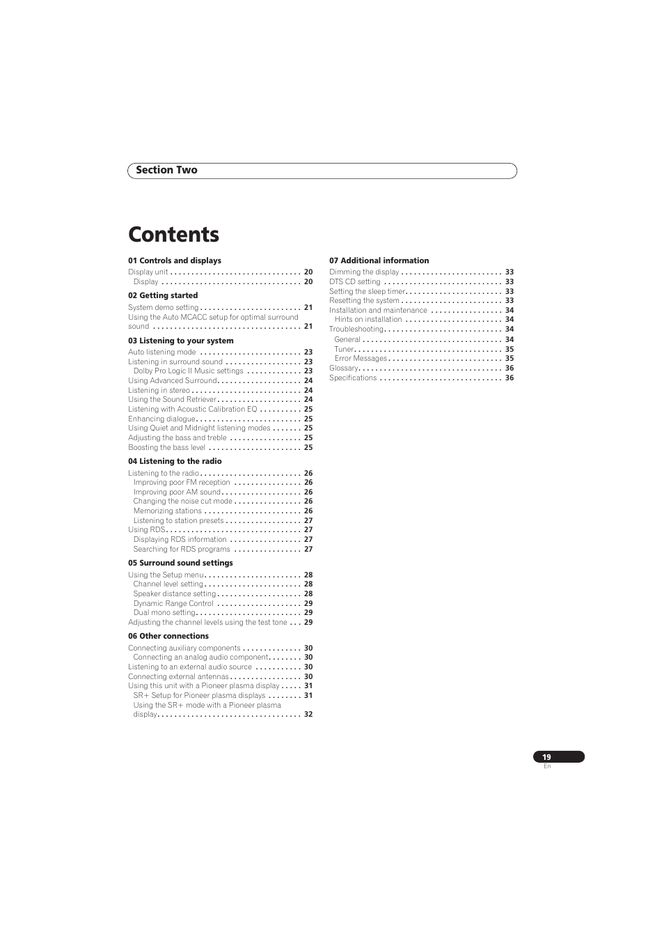Pioneer RCS-656HX User Manual | Page 19 / 156