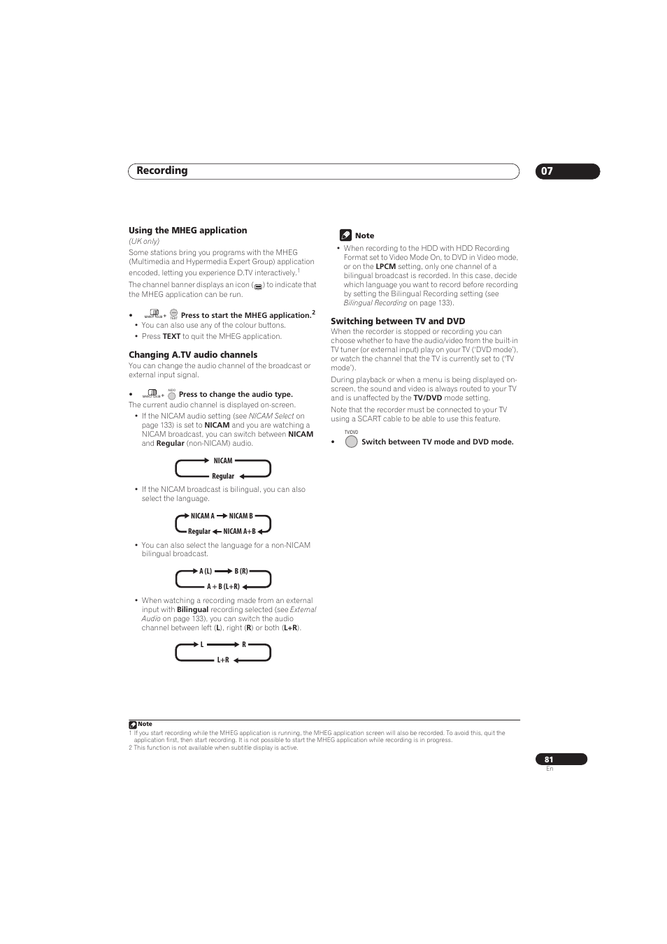 Recording 07 | Pioneer RCS-656HX User Manual | Page 81 / 156