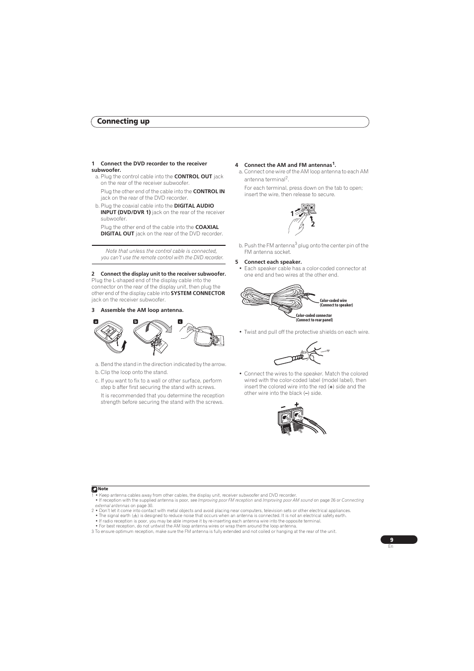 Connecting up | Pioneer RCS-656HX User Manual | Page 9 / 156