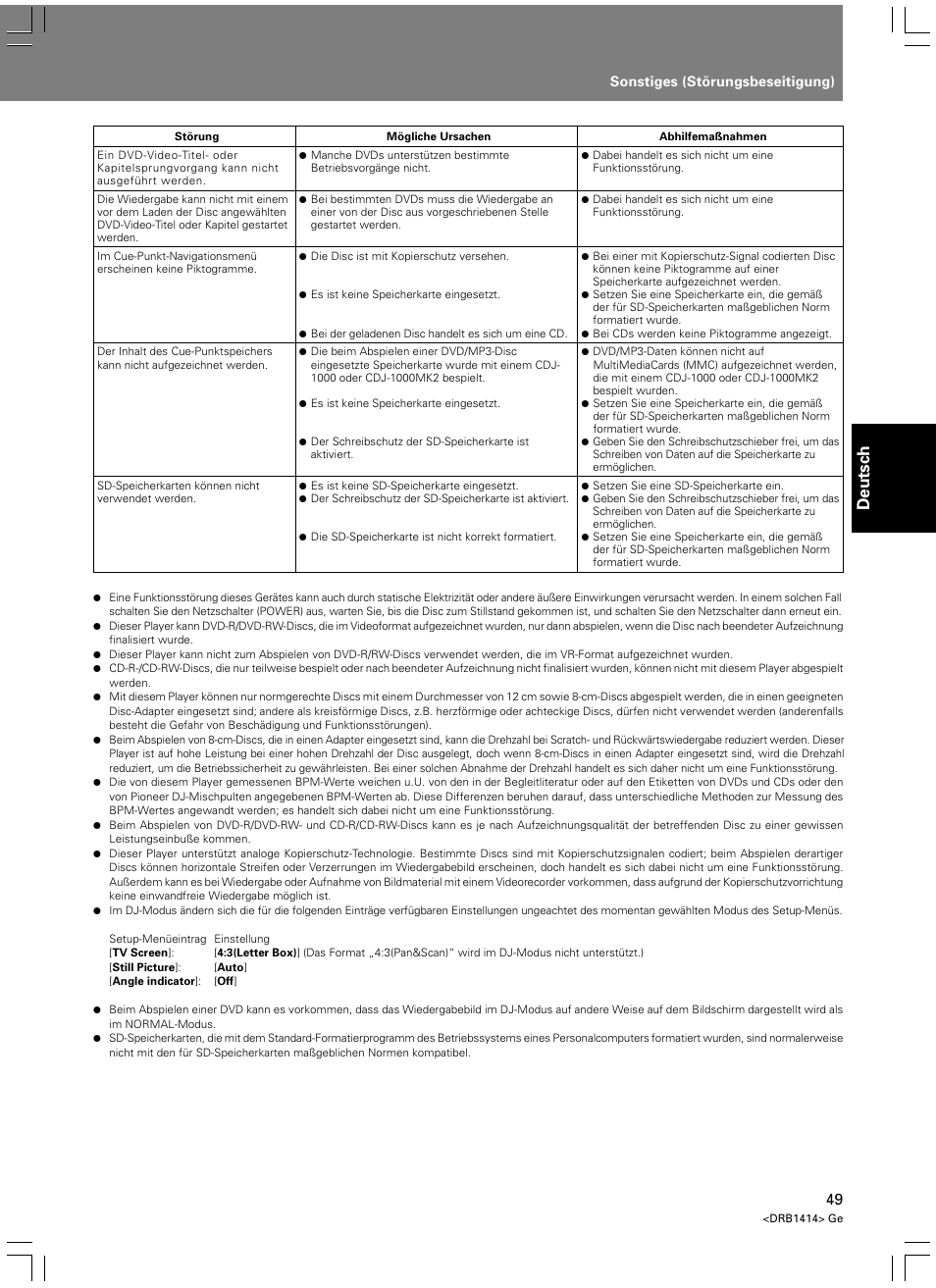 Deutsch | Pioneer DVJ-1000 User Manual | Page 159 / 319