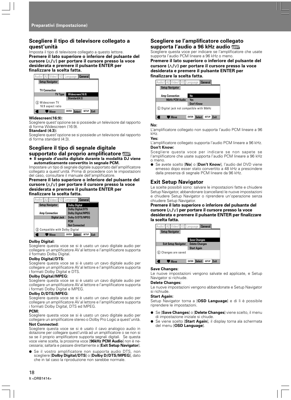 Exit setup navigator | Pioneer DVJ-1000 User Manual | Page 180 / 319