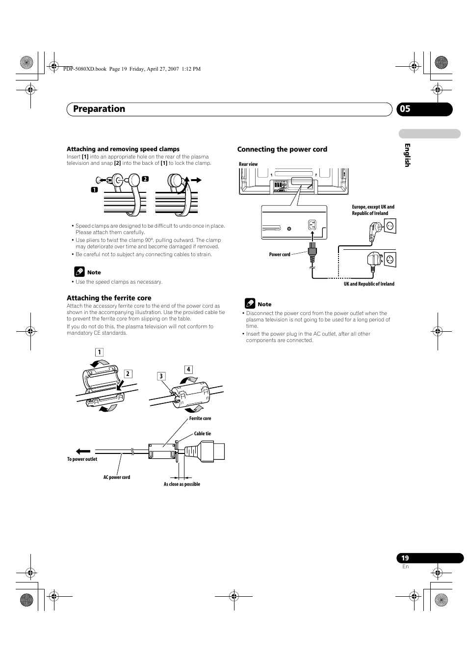 Preparation 05 | Pioneer PDP-SX5080D User Manual | Page 19 / 236