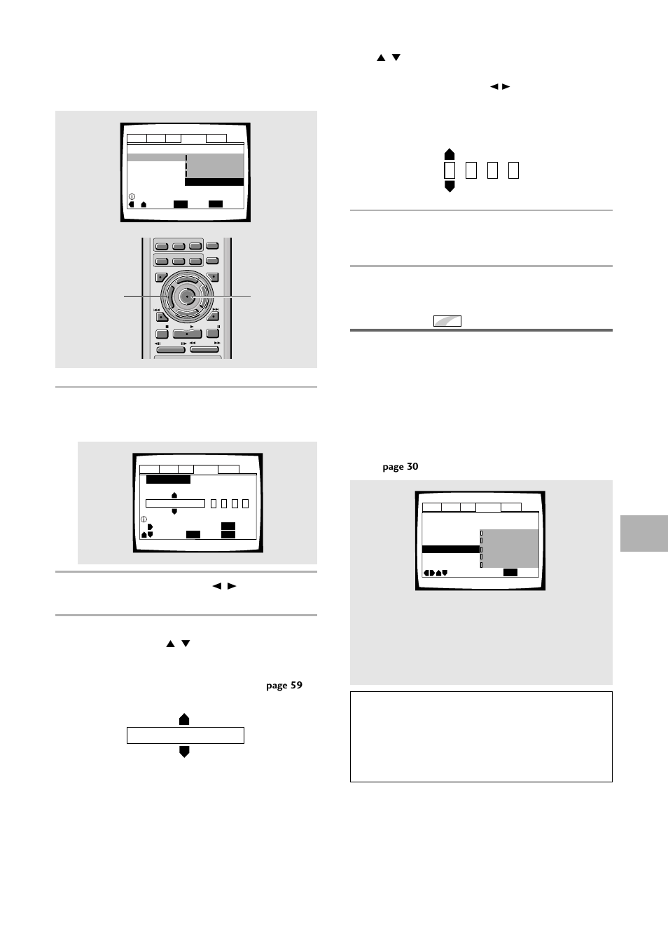 Selecting a dvd menu language preference, Ja: japanese list of languages, Setting the language options | When “other” is selected, Press enter to set the new language, Language code list, The language selection screen appears, On page 59 | Pioneer DV-636D User Manual | Page 39 / 64