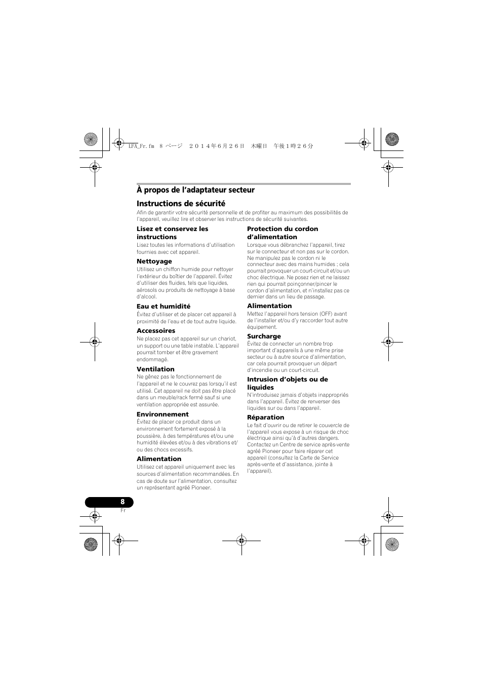 Pioneer XW-LF3-K User Manual | Page 36 / 92