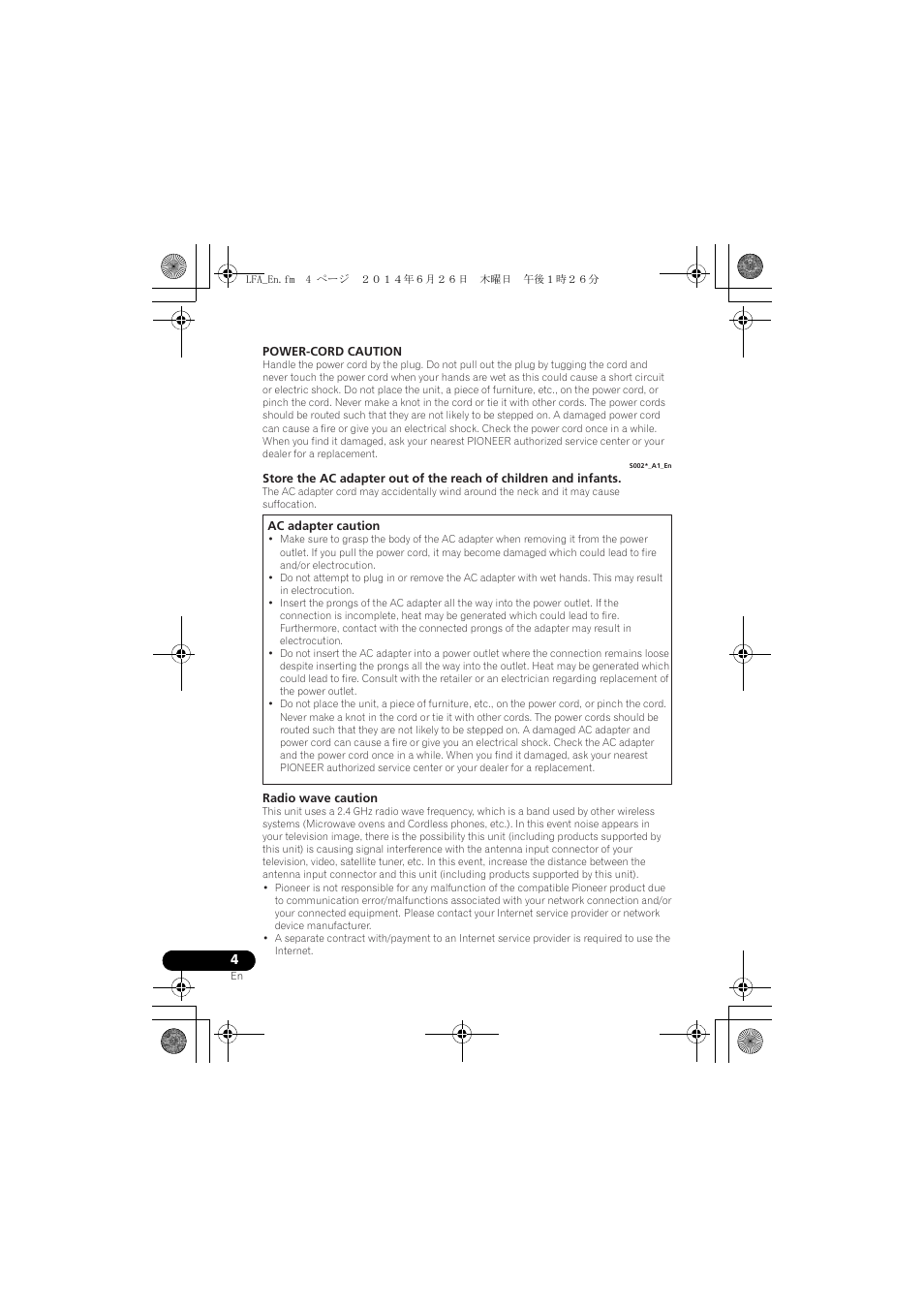 Pioneer XW-LF3-K User Manual | Page 4 / 92