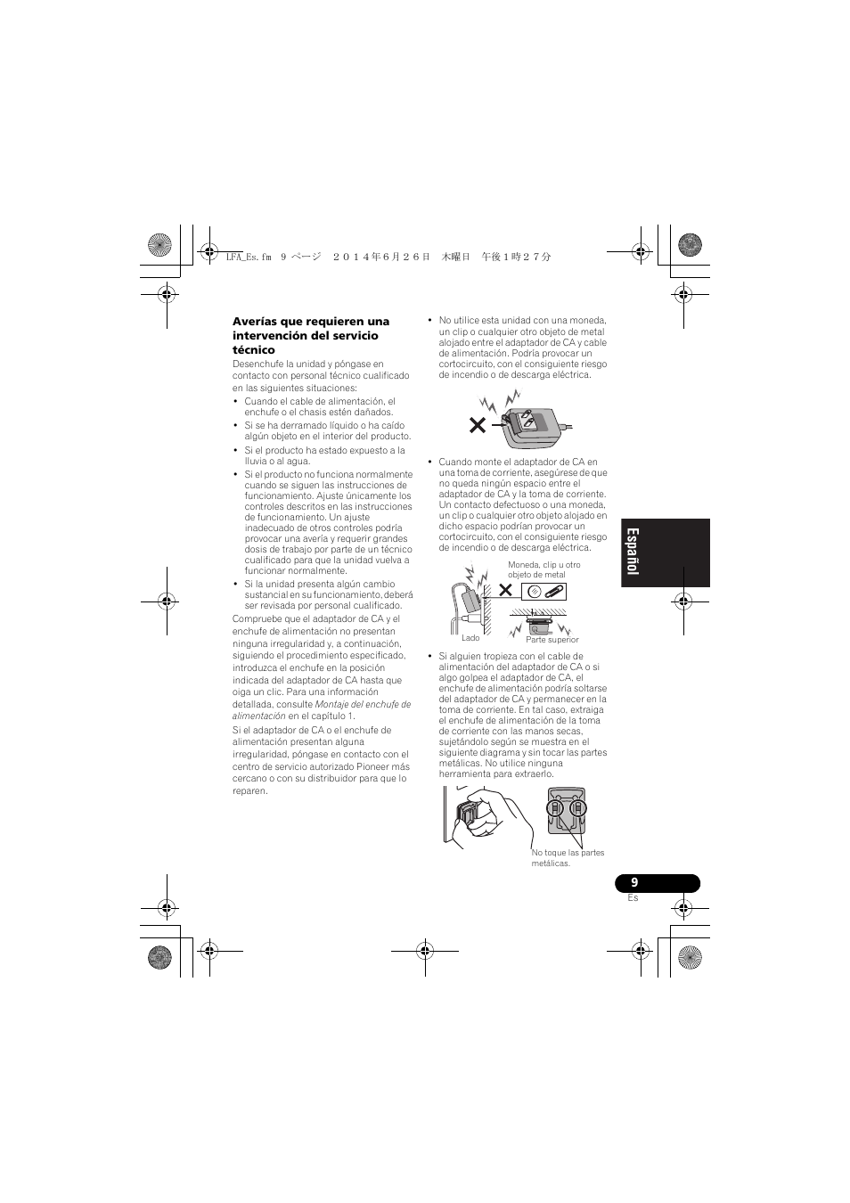 English français español | Pioneer XW-LF3-K User Manual | Page 67 / 92