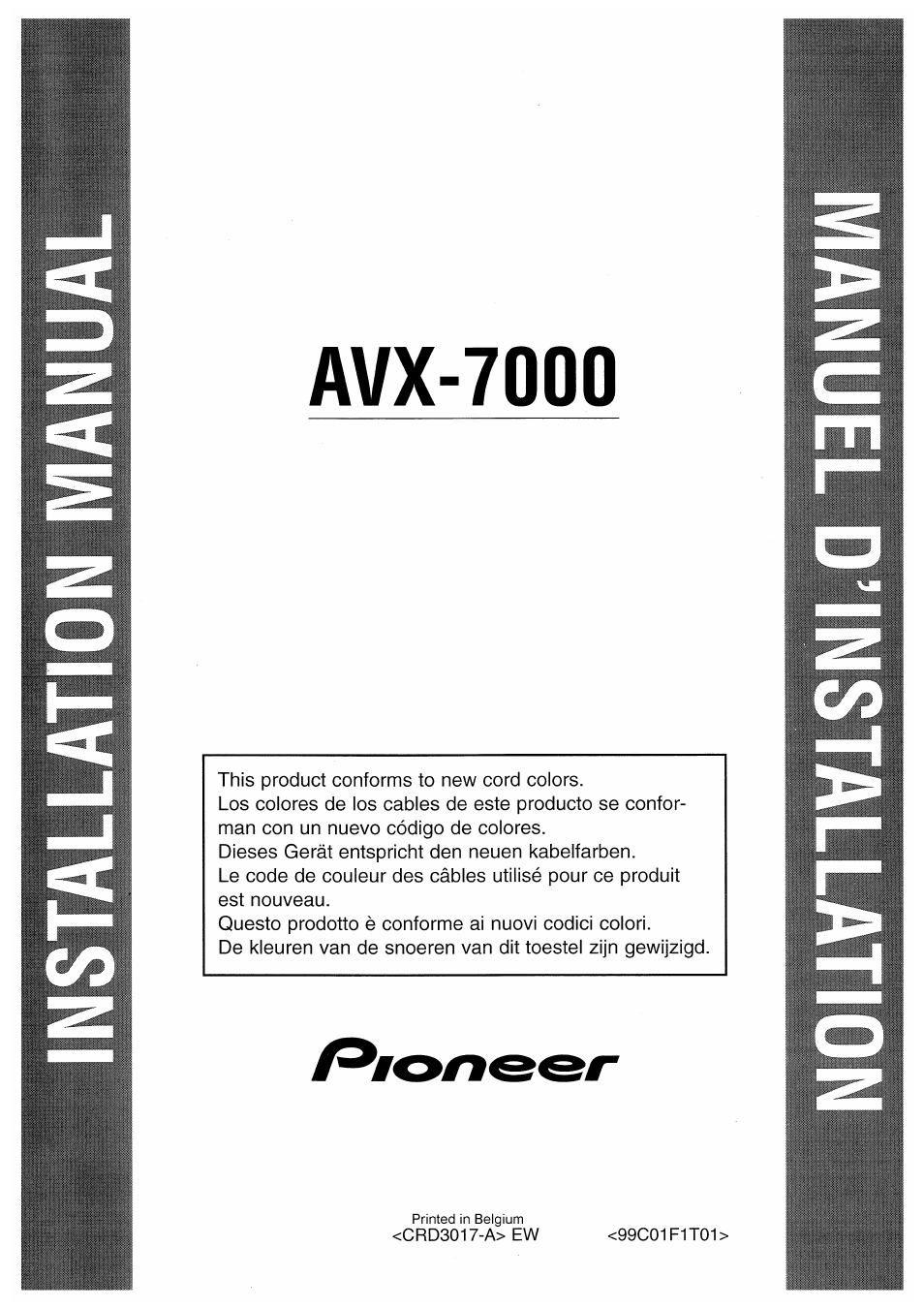 Pioneer AVX-7000 User Manual | 25 pages