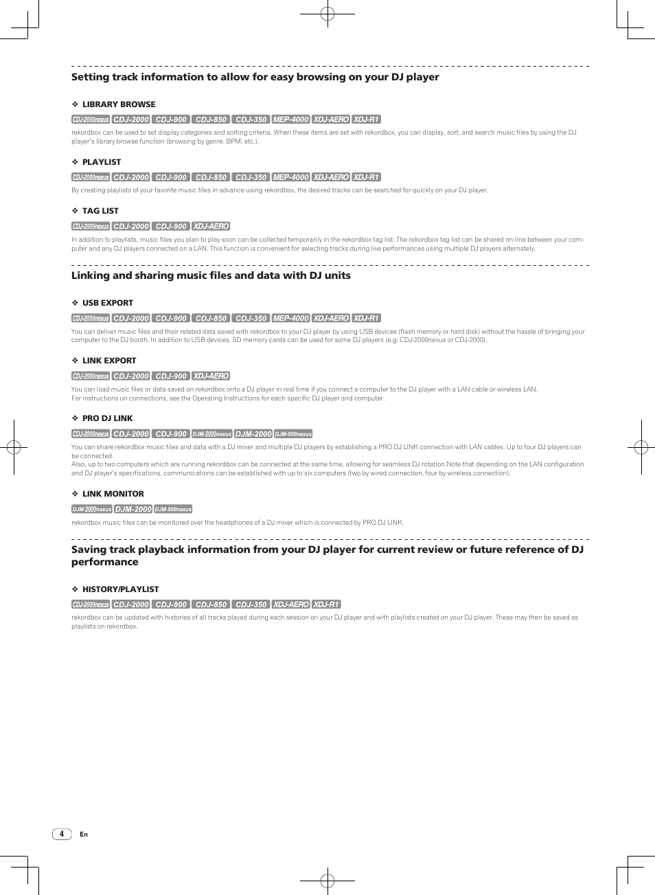 Pioneer DJM-2000NXS User Manual | Page 4 / 31