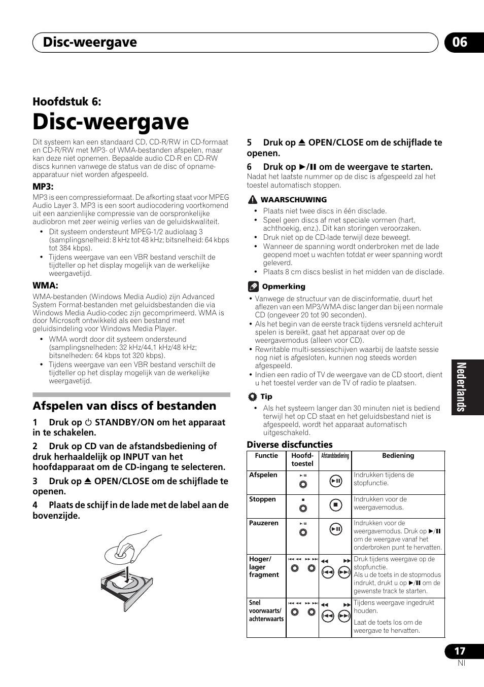 06 disc-weergave, Afspelen van discs of bestanden, Disc-weergave | Disc-weergave 06, Hoofdstuk 6 | Pioneer X-HM21-K User Manual | Page 145 / 228