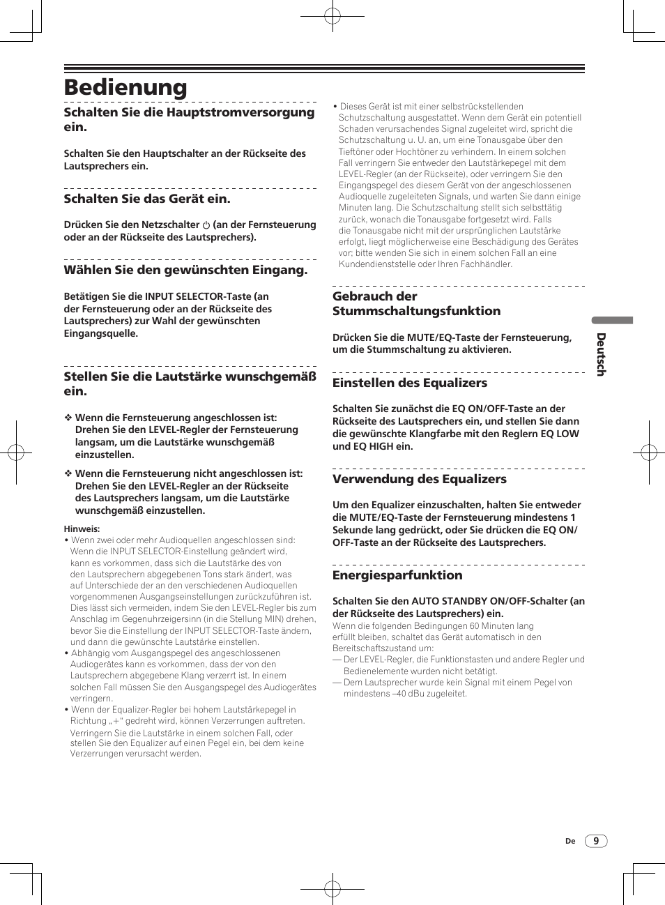 Bedienung | Pioneer S-DJ05 User Manual | Page 29 / 72