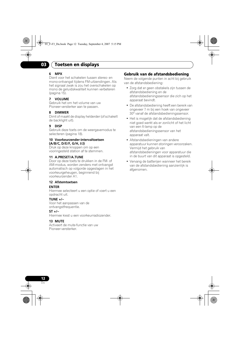 Toetsen en displays 03 | Pioneer F-F3-J User Manual | Page 78 / 134