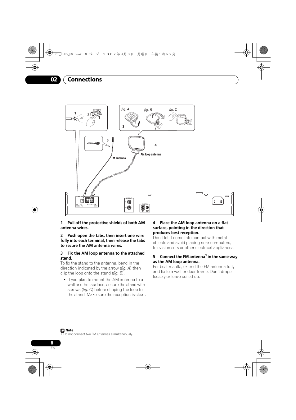 Connections 02 | Pioneer F-F3-J User Manual | Page 8 / 134