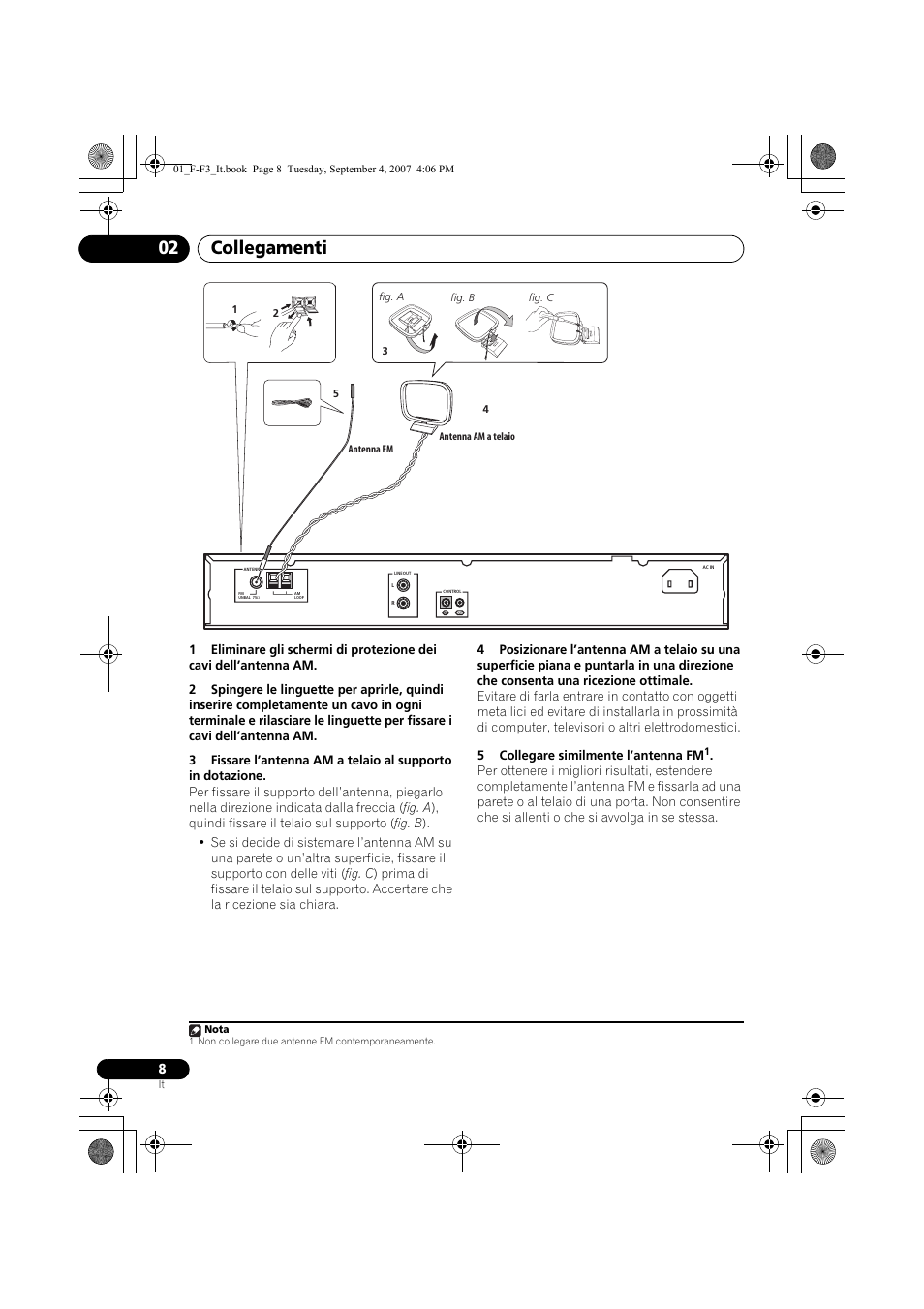 Collegamenti 02 | Pioneer F-F3-J User Manual | Page 96 / 134