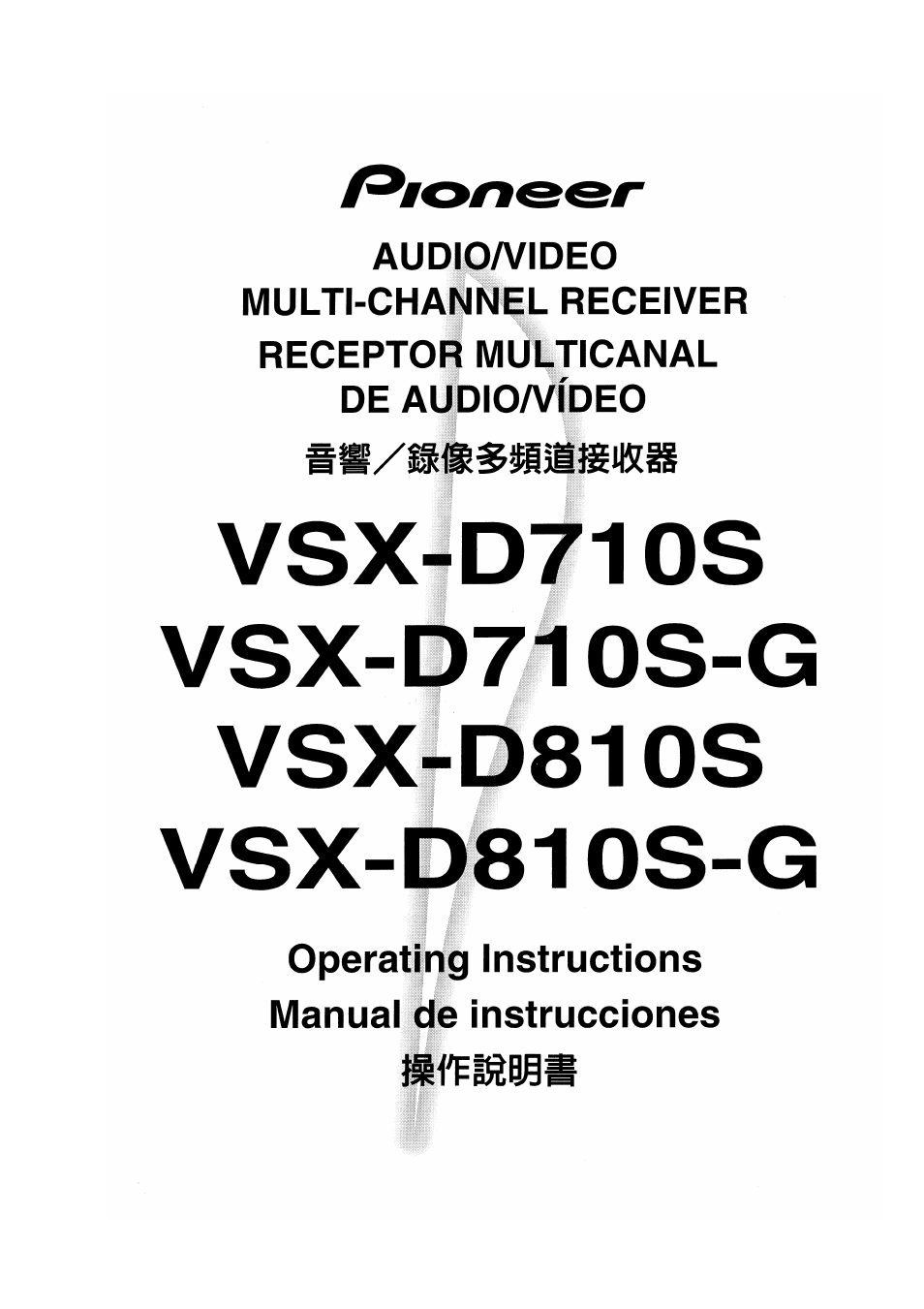 Pioneer VSX-D810S User Manual | 100 pages