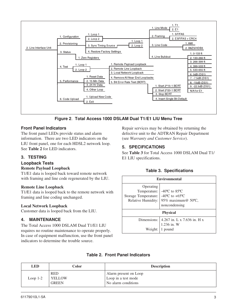 ADTRAN 1000 User Manual | Page 3 / 4