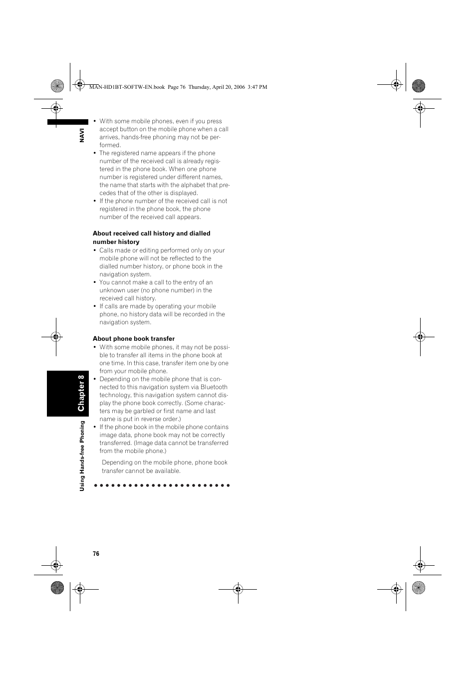 Pioneer AVIC-HD1BT User Manual | Page 78 / 192