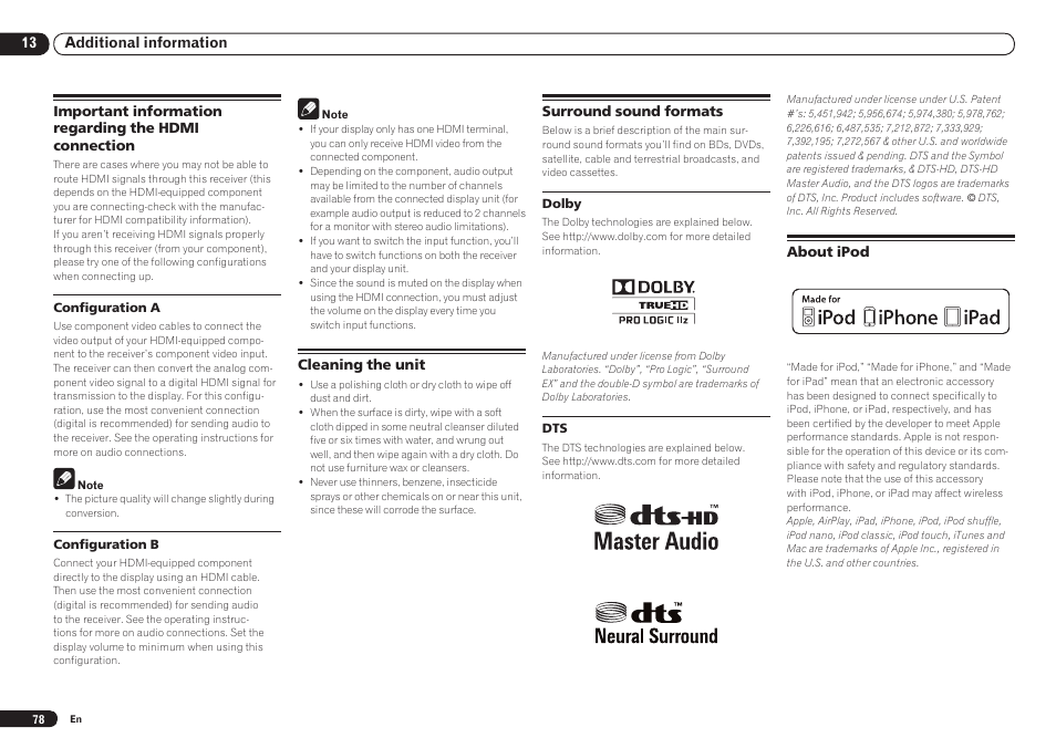 Pioneer VSX-921 User Manual | Page 78 / 92