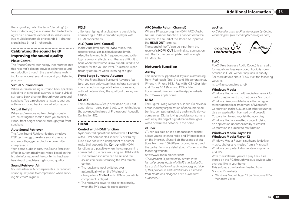 Pioneer VSX-921 User Manual | Page 81 / 92