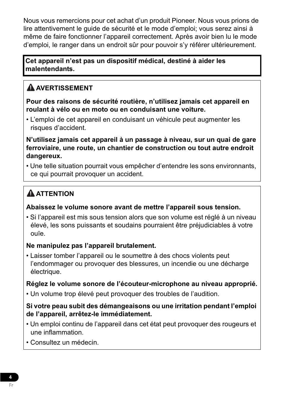 Pioneer VMR-M770 User Manual | Page 12 / 52