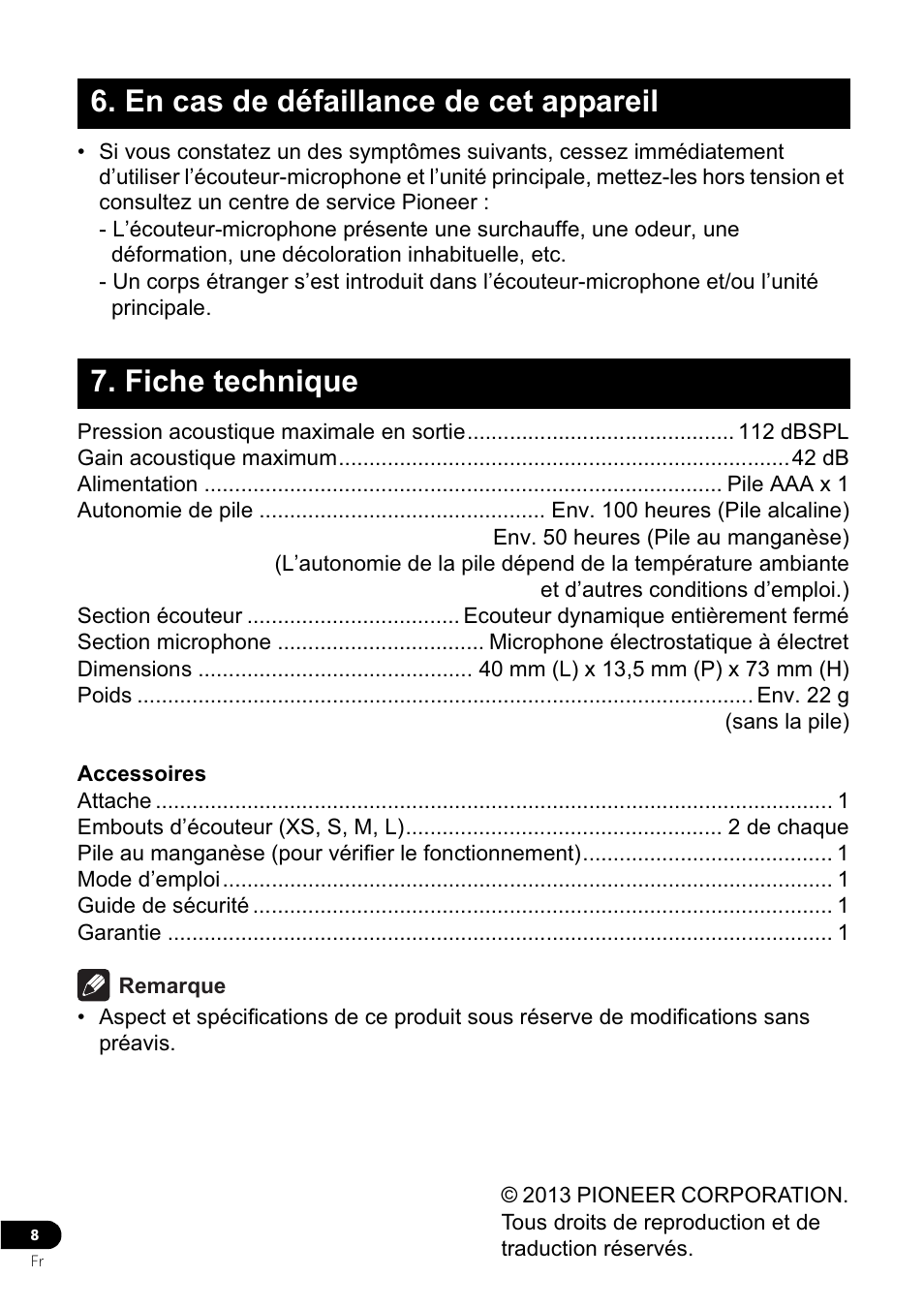 Pioneer VMR-M770 User Manual | Page 16 / 52