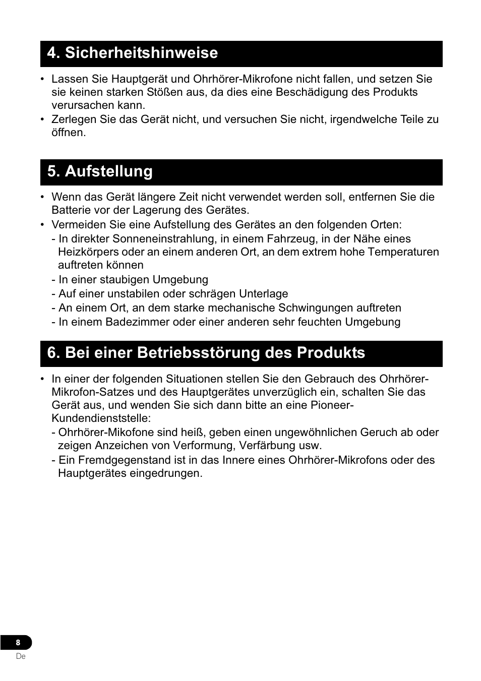 Pioneer VMR-M770 User Manual | Page 32 / 52