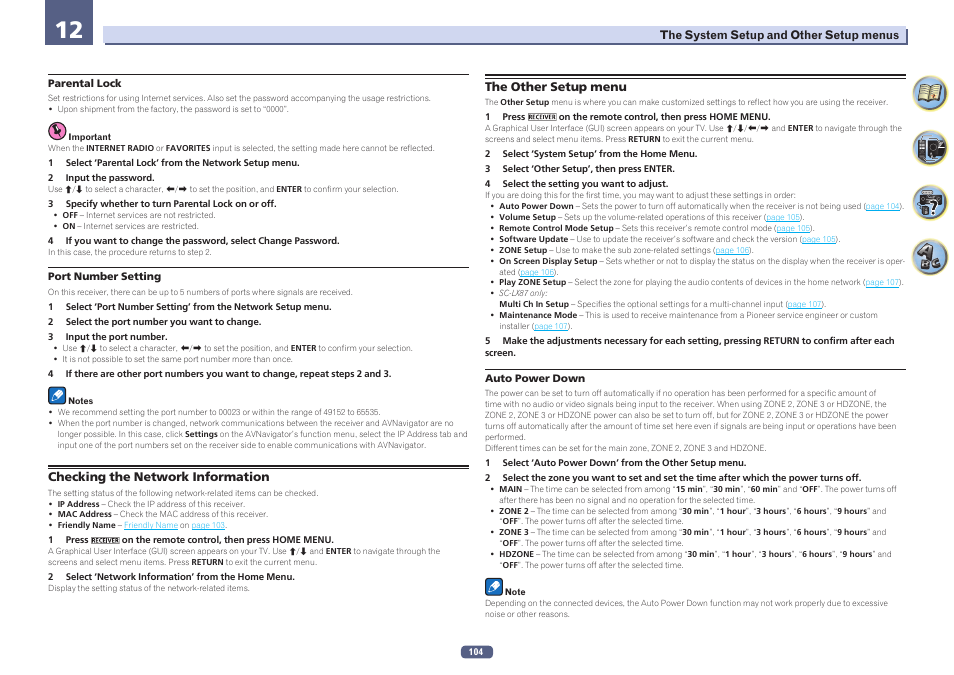 Pioneer SC-LX77-K User Manual | Page 104 / 139