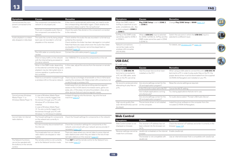 Usb-dac web control | Pioneer SC-LX77-K User Manual | Page 118 / 139