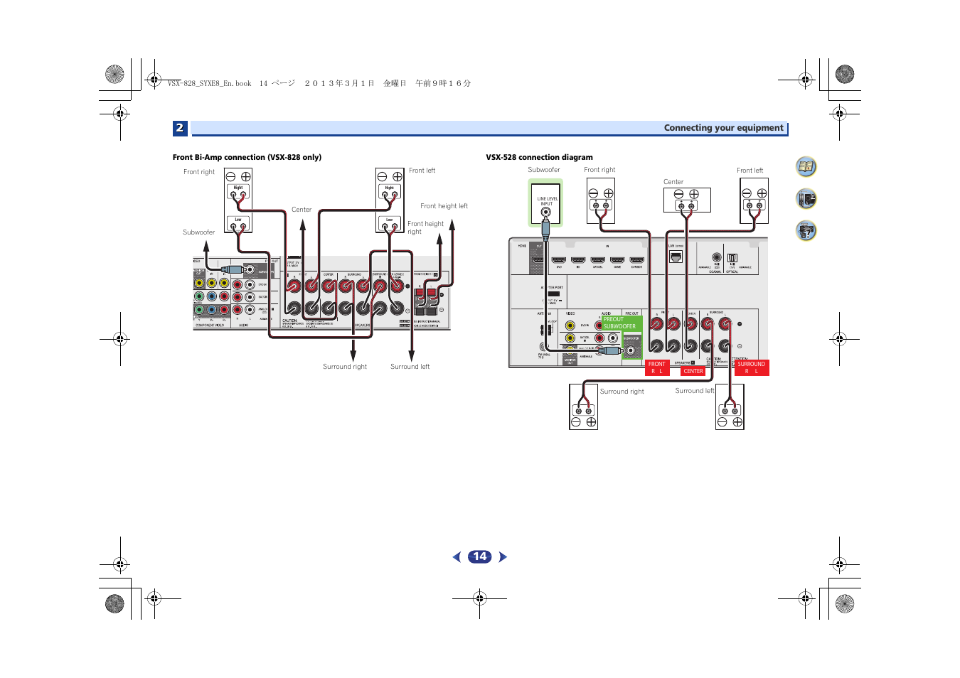 Pioneer VSX-828-K User Manual | Page 14 / 71