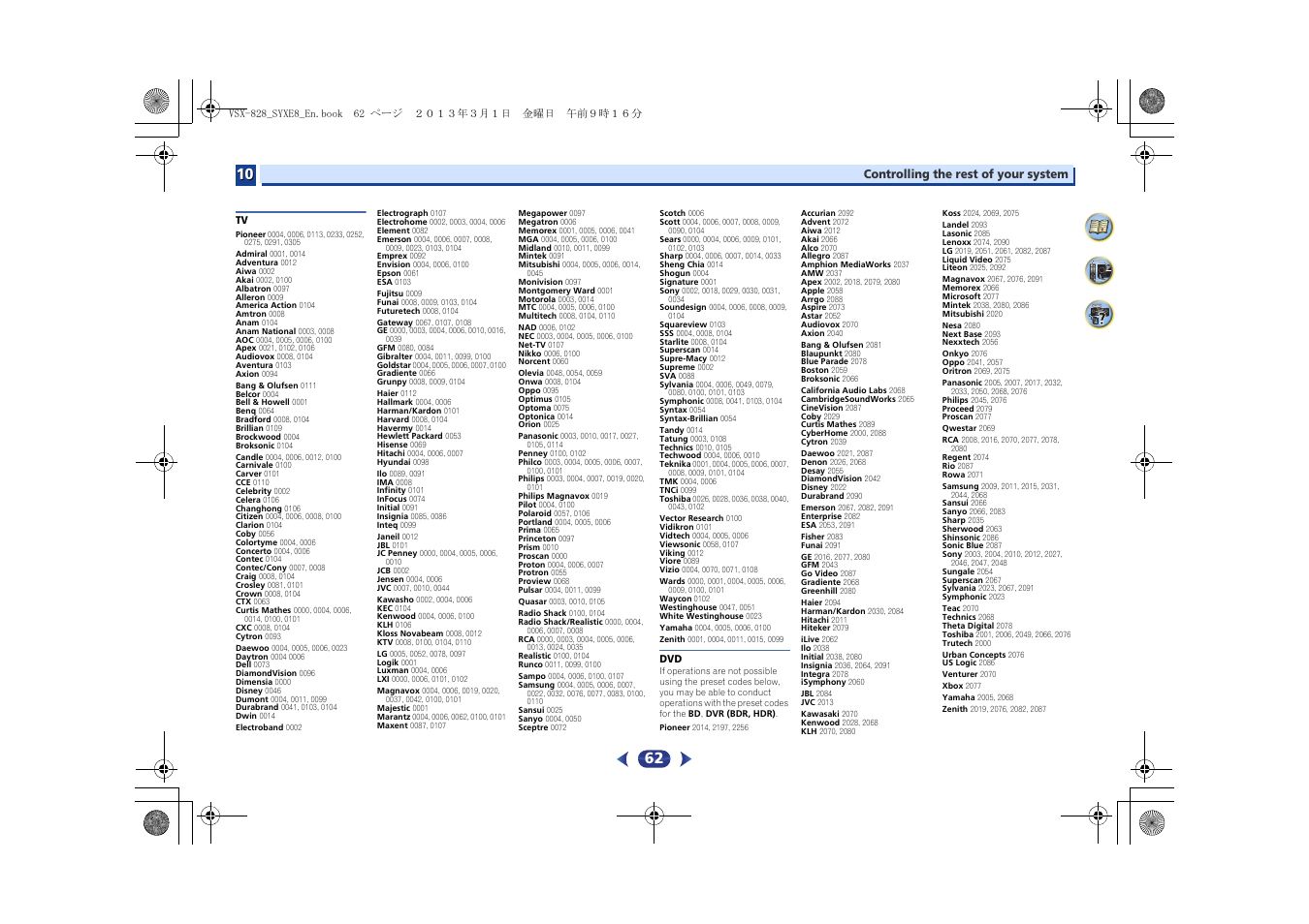 Pioneer VSX-828-K User Manual | Page 62 / 71