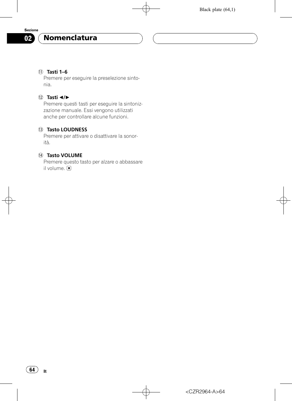 Nomenclatura | Pioneer KEH-1033 User Manual | Page 64 / 92