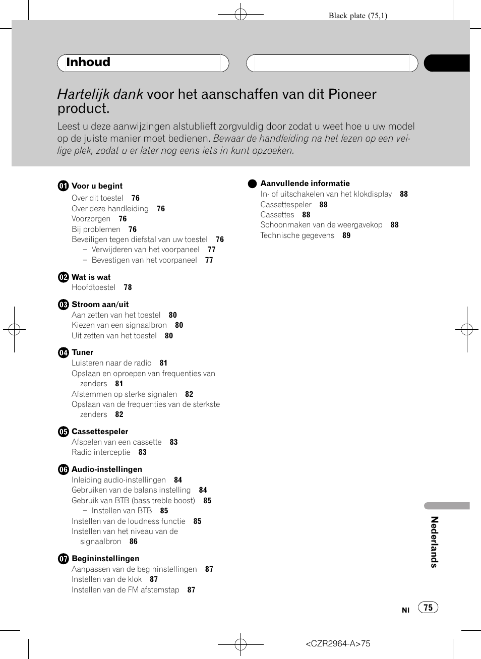 Pioneer KEH-1033 User Manual | Page 75 / 92