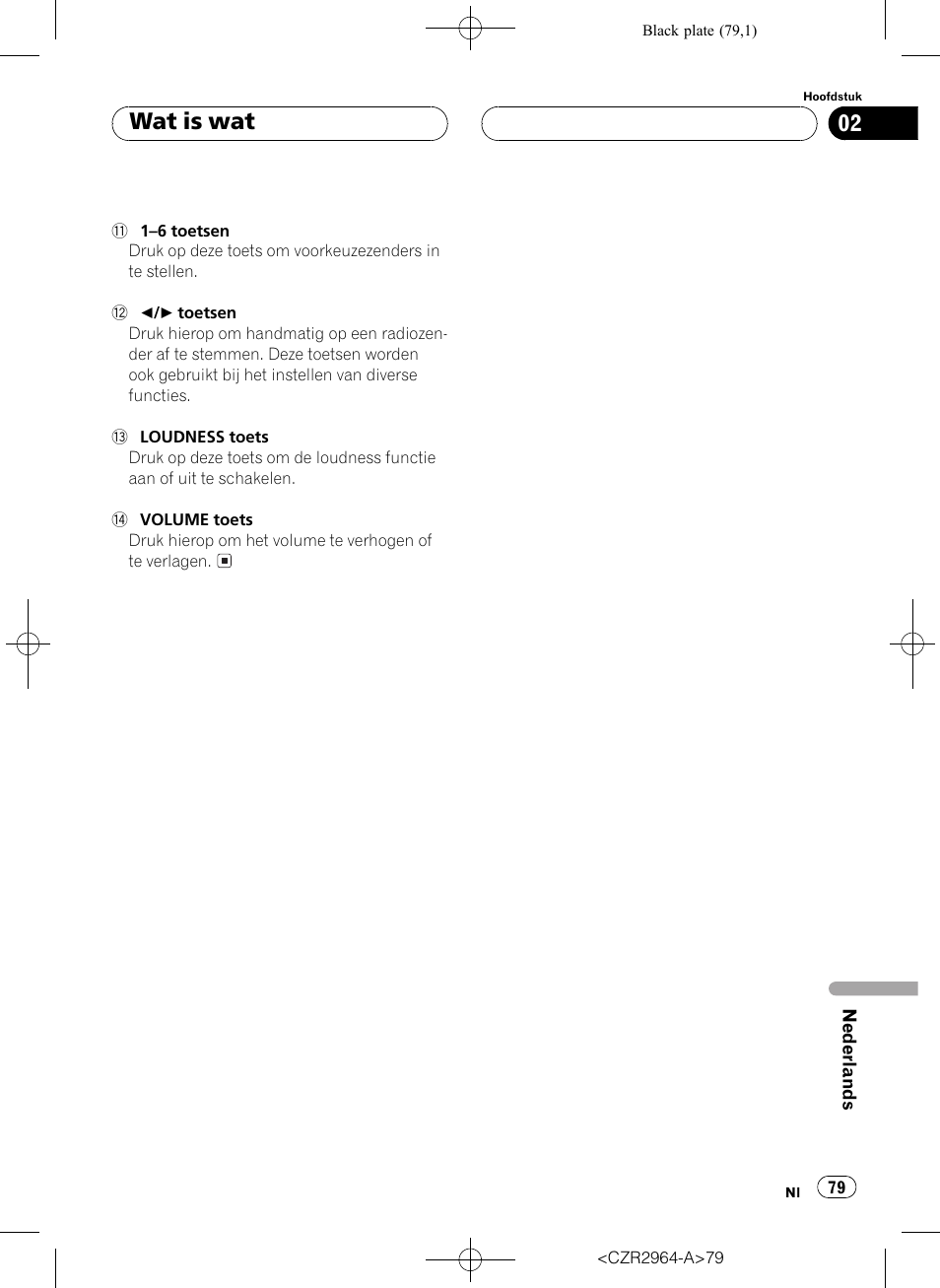 Wat is wat | Pioneer KEH-1033 User Manual | Page 79 / 92