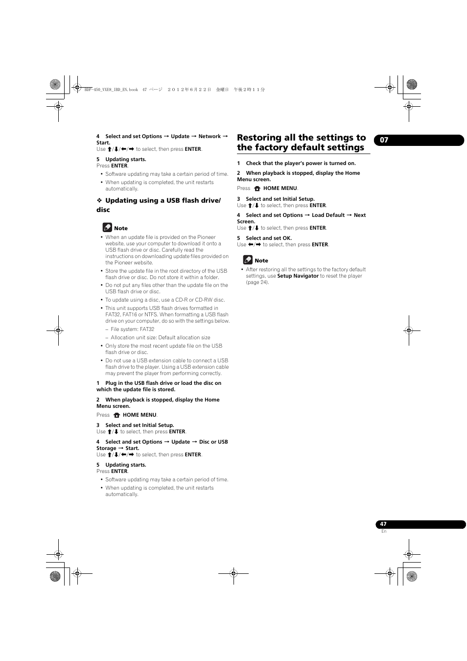 Pioneer BDP-450-K User Manual | Page 47 / 60