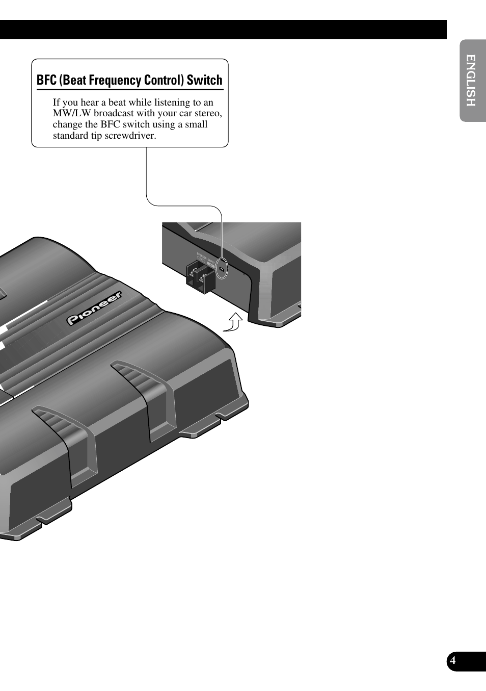 Bfc (beat frequency control) switch | Pioneer GM-7200M User Manual | Page 5 / 85