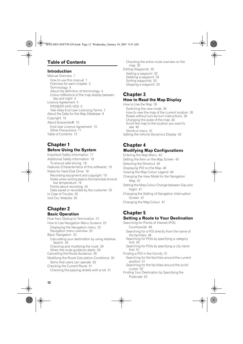 Pioneer AVIC-HD3 User Manual | Page 14 / 202