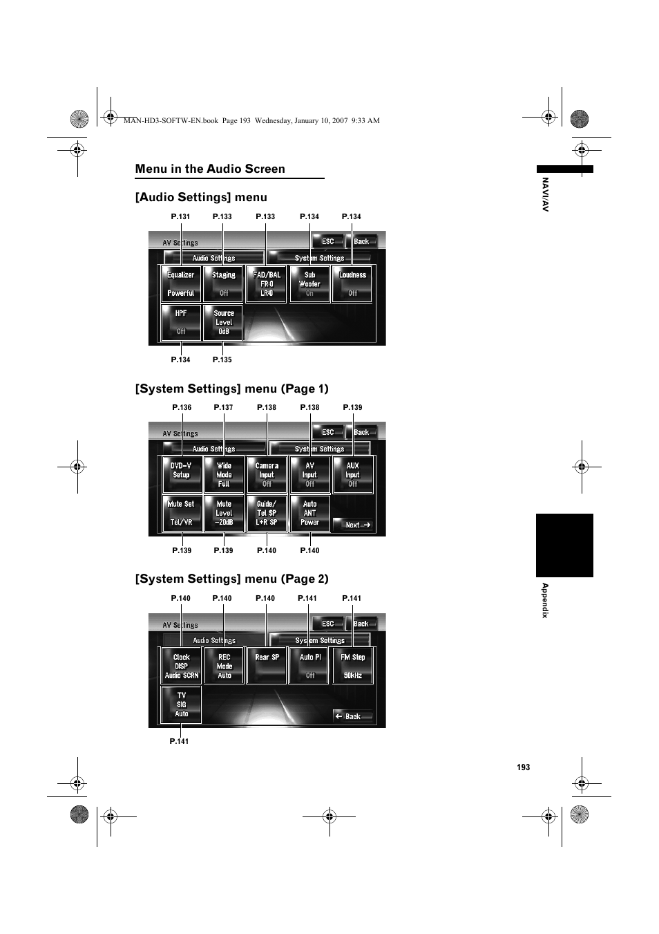 Pioneer AVIC-HD3 User Manual | Page 195 / 202