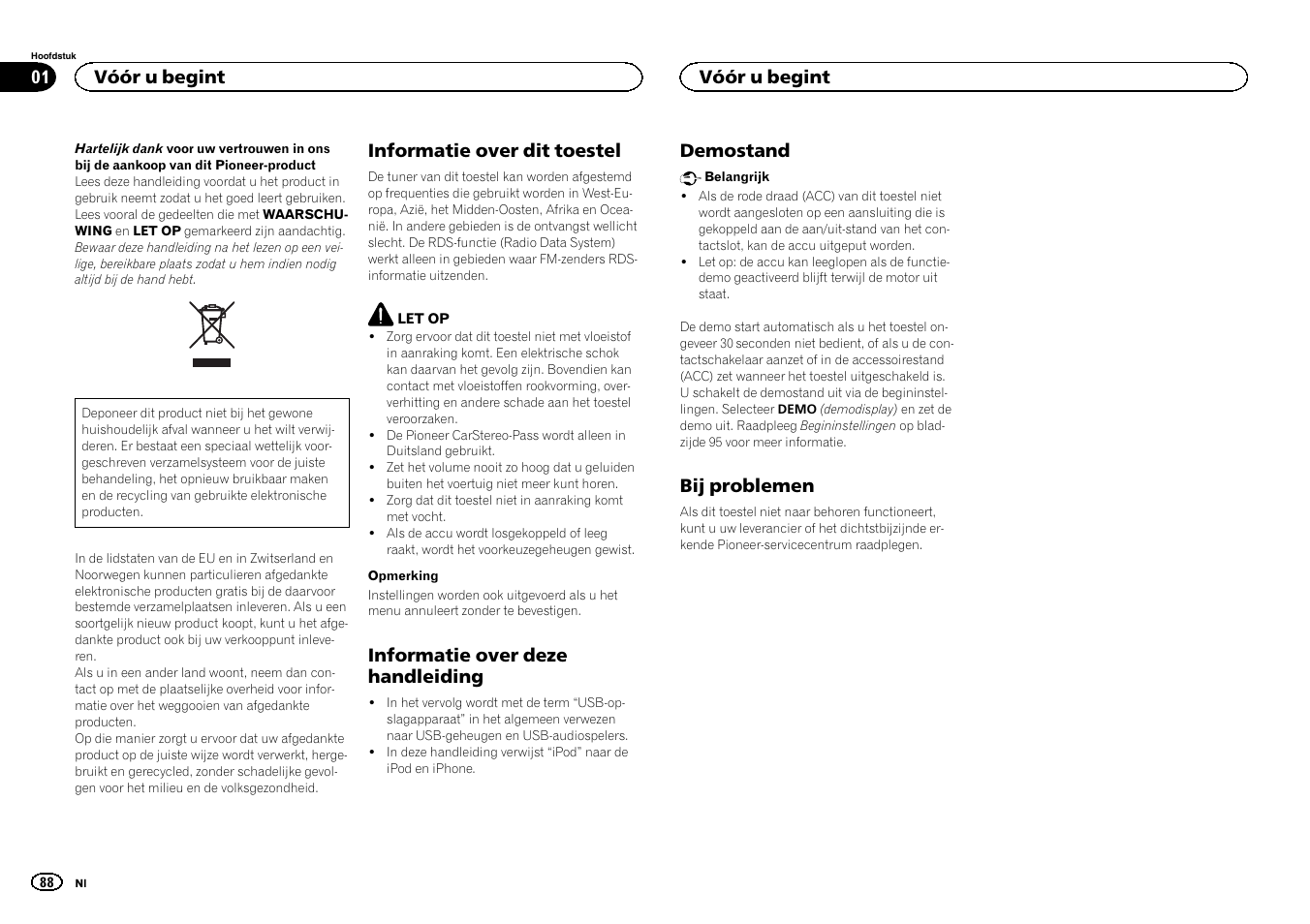 Nederlands | Pioneer MVH-1400UB User Manual | Page 88 / 124
