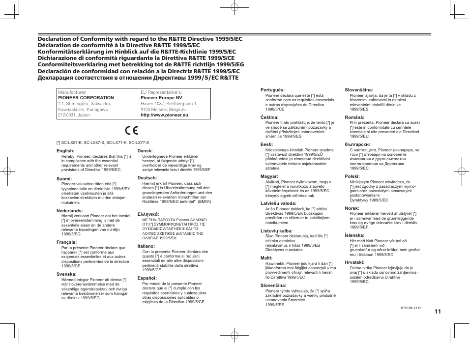 Pioneer SC-LX87-S User Manual | Page 47 / 48