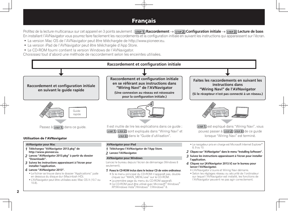 Amplificateur av, Guide rapide, Français | Pioneer SC-LX87-S User Manual | Page 8 / 48