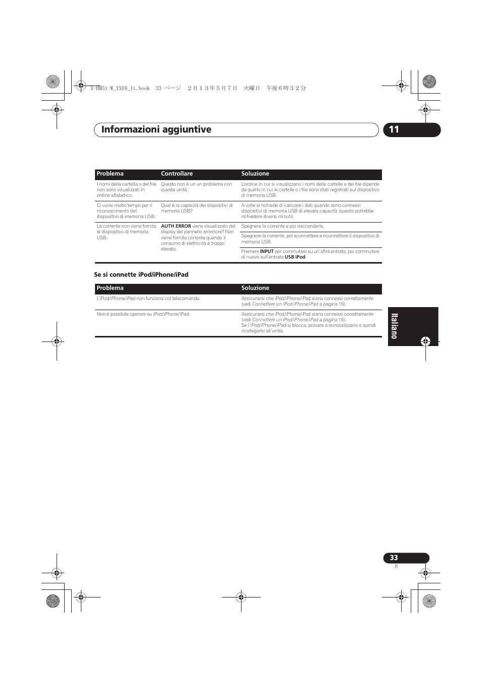 Informazioni aggiuntive 11 | Pioneer X-HM51-W User Manual | Page 141 / 220