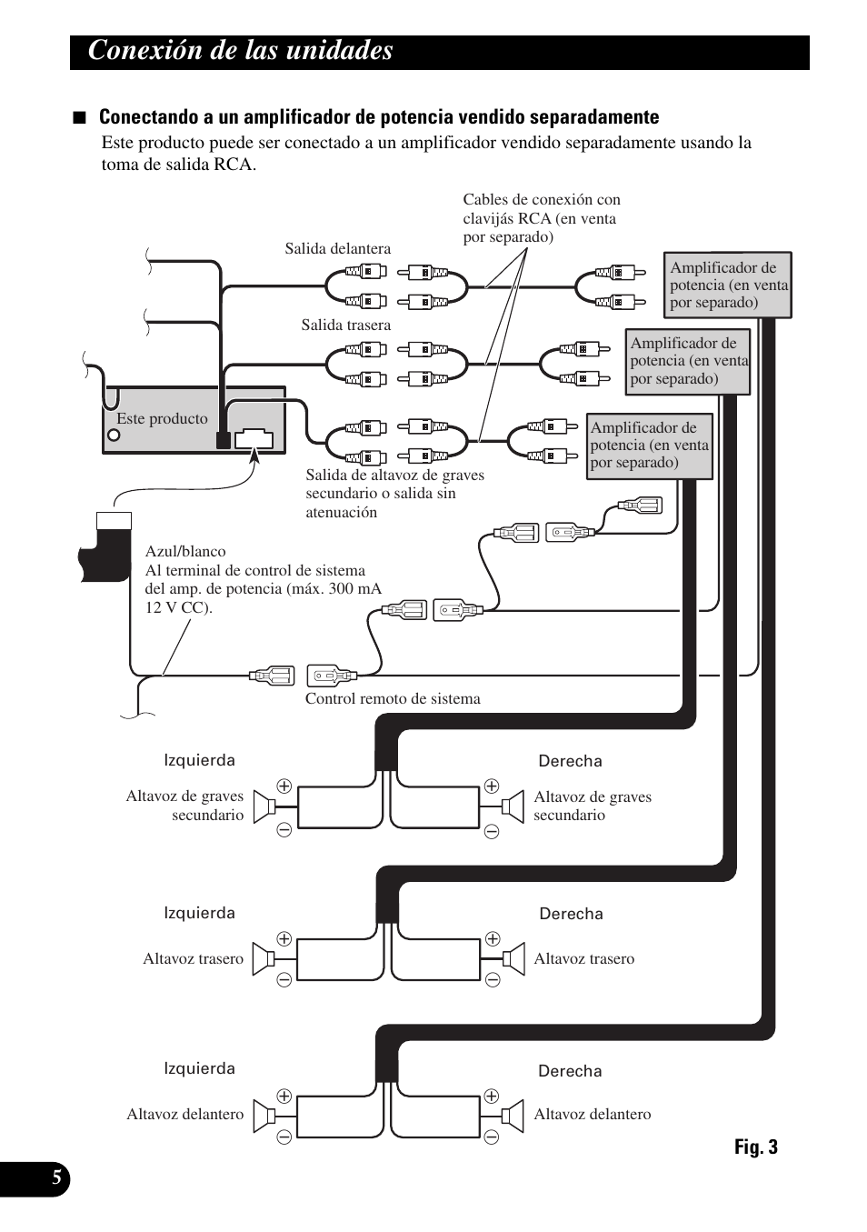 Conexión de las unidades | Pioneer DEH-P90DAB User Manual | Page 16 / 64