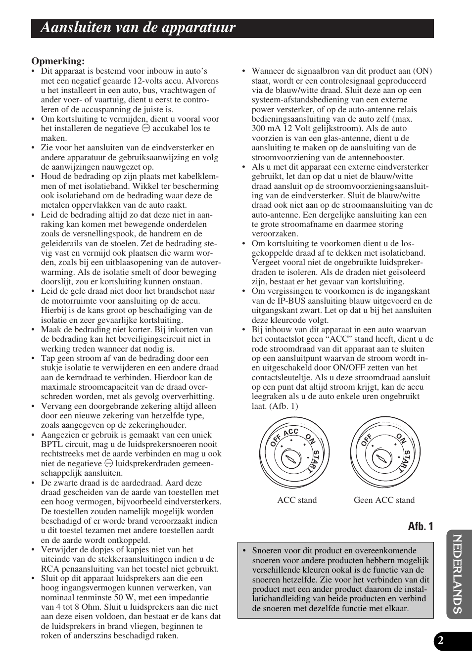 Aansluiten van de apparatuur, Afb. 1 | Pioneer DEH-P90DAB User Manual | Page 53 / 64