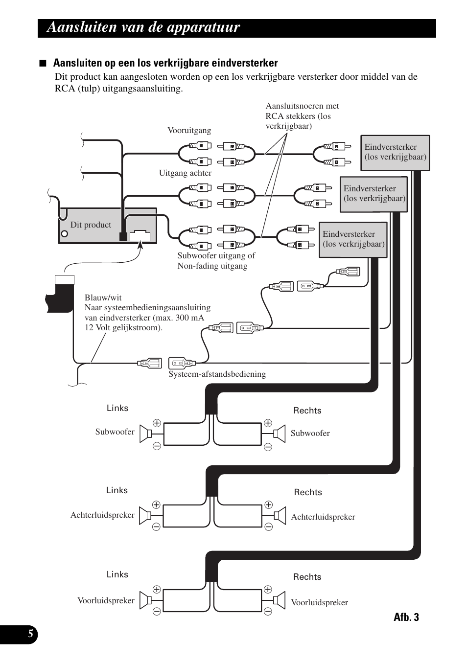 Aansluiten van de apparatuur | Pioneer DEH-P90DAB User Manual | Page 56 / 64