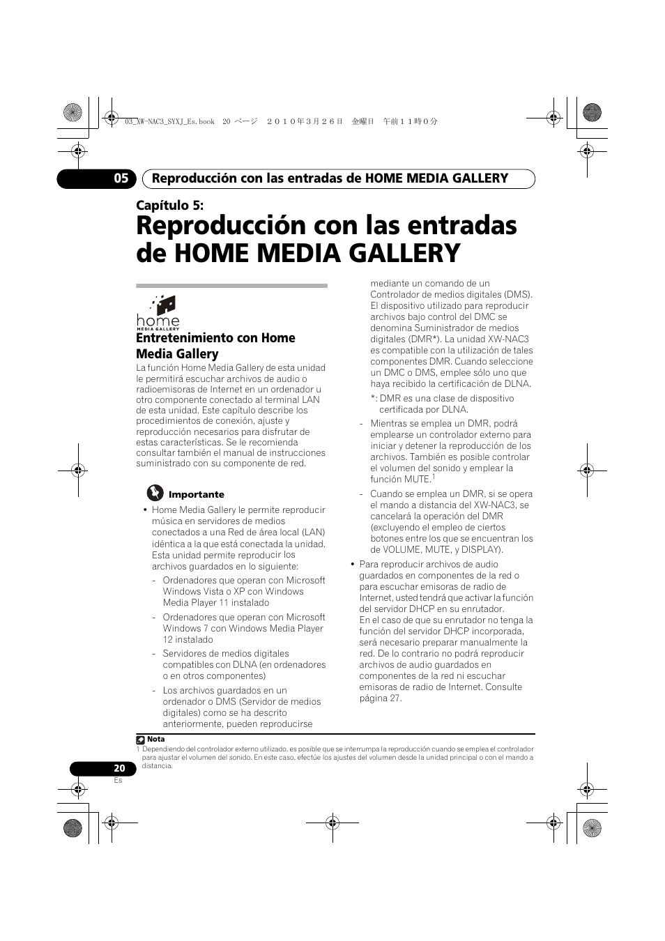 Entretenimiento con home media gallery, Capítulo 5 | Pioneer XW-NAC3-R User Manual | Page 104 / 132