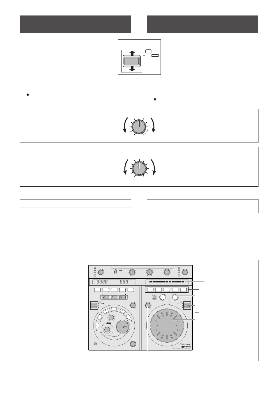 Digital jog break, Coupure numérique par molette pas-à-pas, Operations | Modes d’utilisation, Depth dial, Mix dial, Potentiomètre de réglage depth, Potentiomètre de réglage mix, Drb1236> en/fr, Depth | Pioneer Efx-500 User Manual | Page 22 / 80