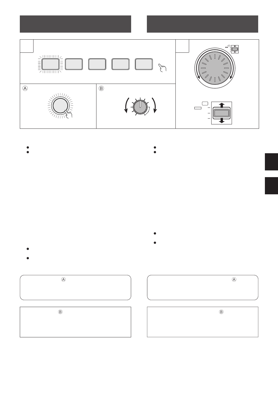 Bedienungsverfahren, Funzionamento, Depth-regler ( b ) | Hold-funktion ( a ), Ghiera di profondità (depth) ( b ), Funzione di mantenimento (hold) ( a ) | Pioneer Efx-500 User Manual | Page 49 / 80