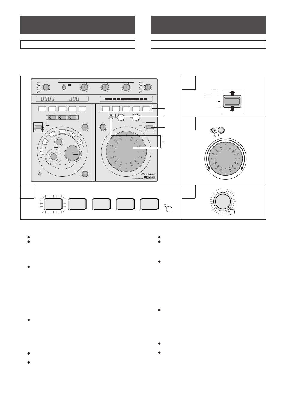 Jogscheibenspeicher, Memorizzazione della manopola, Jogscheiben-speicher | Bedienungsverfahren, Funzionamento, Drb1236> ge/it, Digital jog break play | Pioneer Efx-500 User Manual | Page 50 / 80